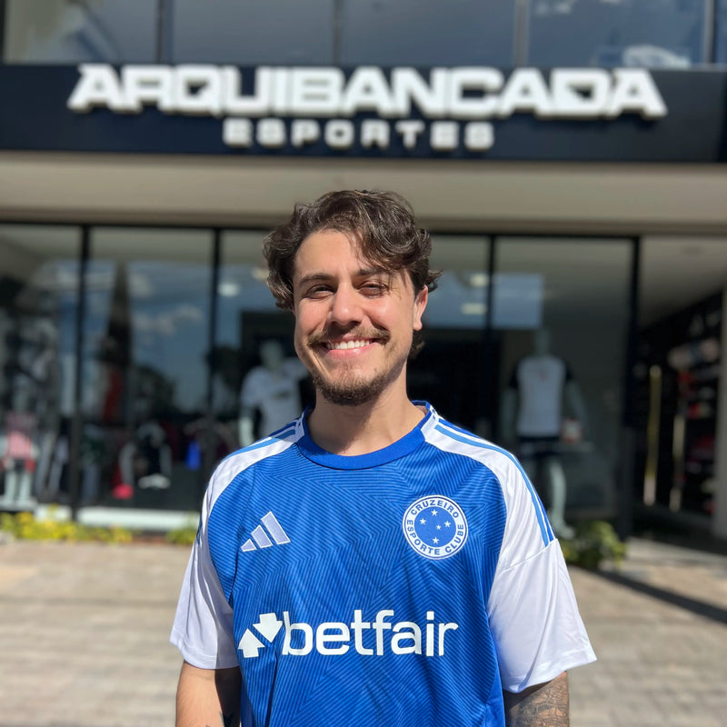Camisa adidas Cruzeiro 2025/26 I Com Patrocínios