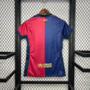 Camisa Barcelona Casa l 24/25 Azul e Vermelho - (Feminina)