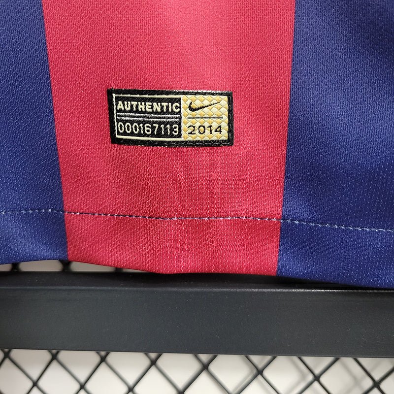 Camisa Barcelona Retrô 2015 Azul e Grená - Nike