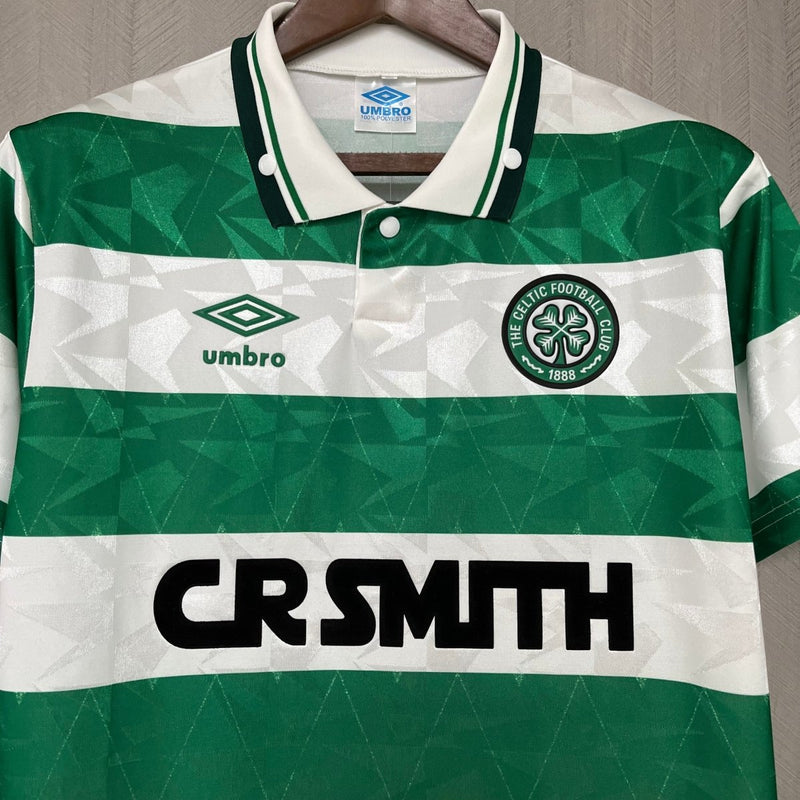 Camisa Celtic Retrô 1987/1989 Verde e Branca - Umbro