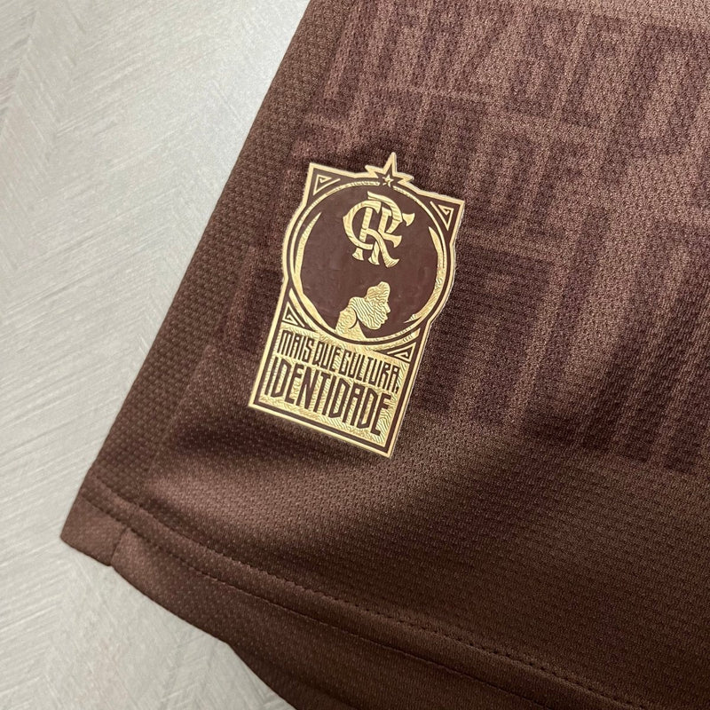 Camisa Flamengo Identidade - Marrom - (Feminina)