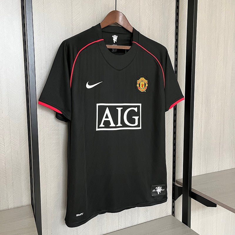Camisa Manchester United 2007/08 - Retrô Masculino - Preta