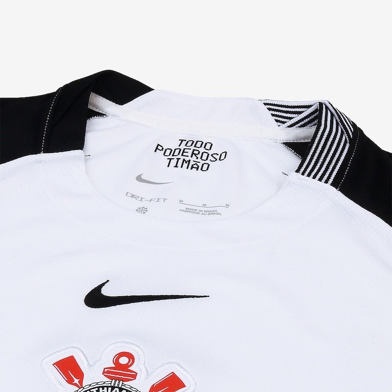 Camisa Nike Corinthians  I 2025  - Preta e Branca - (Feminina)
