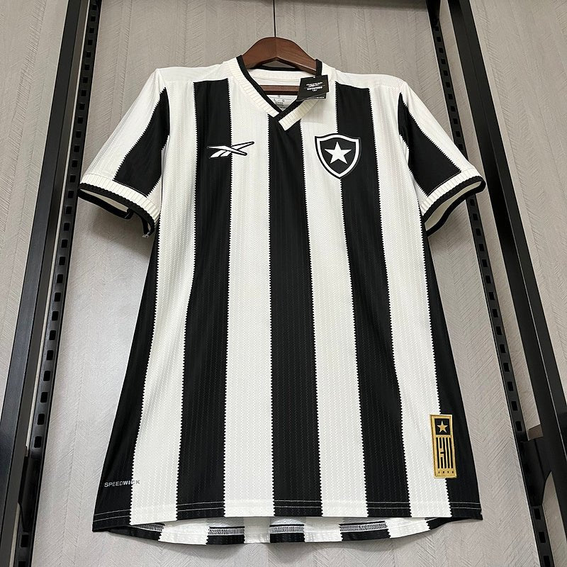 Camisa Reebok Botafogo 24/25 Casa - Preta e Branca