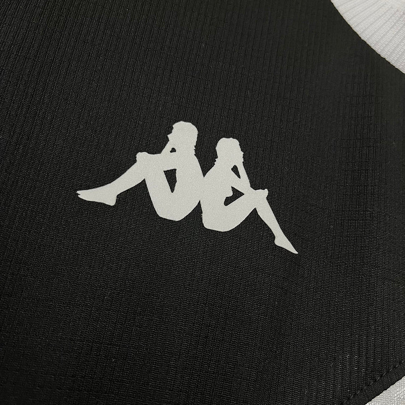 Camisa Vasco I 24/25 Kappa - Preto+Branco - (Feminina)